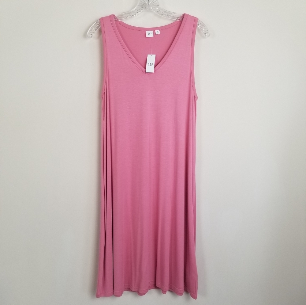 Gap Sleeveless V-Neck Tank Dress Size Medium Tall NWT